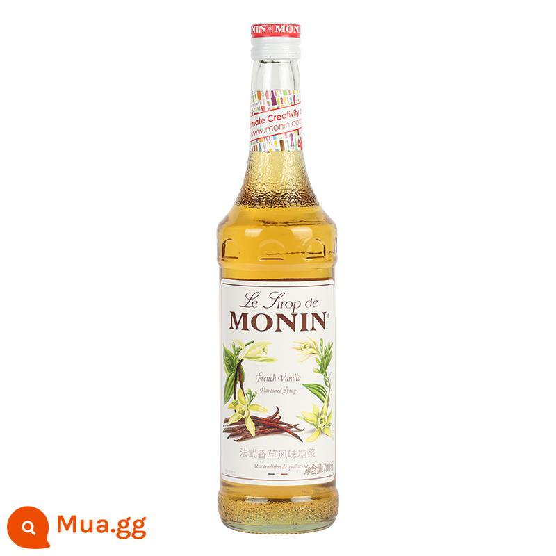 Xi-rô MONIN Hương Va ni Vỏ cam Bạc hà xanh Quế Táo Osmanthus Hạt phỉ Dừa Xi-rô hương Curacao xanh - Vani kiểu Pháp