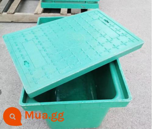 Giếng luồn 1 mảnh vuông smc yếu nắp giếng điện composite kiểm tra giếng đèn đường giếng vệ sinh giếng hoàn thiện tay lỗ giếng - 400*600*400SMC