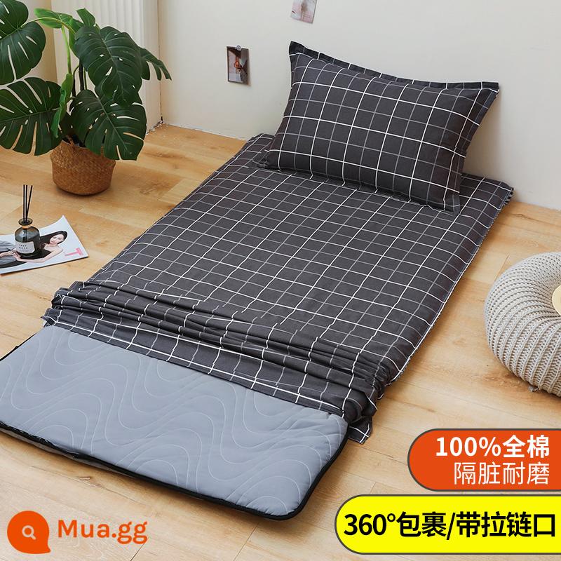 Áo Nệm Cotton Nguyên Chất Vỏ Chăn Ký Túc Xá Sinh Viên Đơn 90X200 Nệm Vỏ Chăn 190 Bọc Nệm Trọn Gói 0.9 - Miami