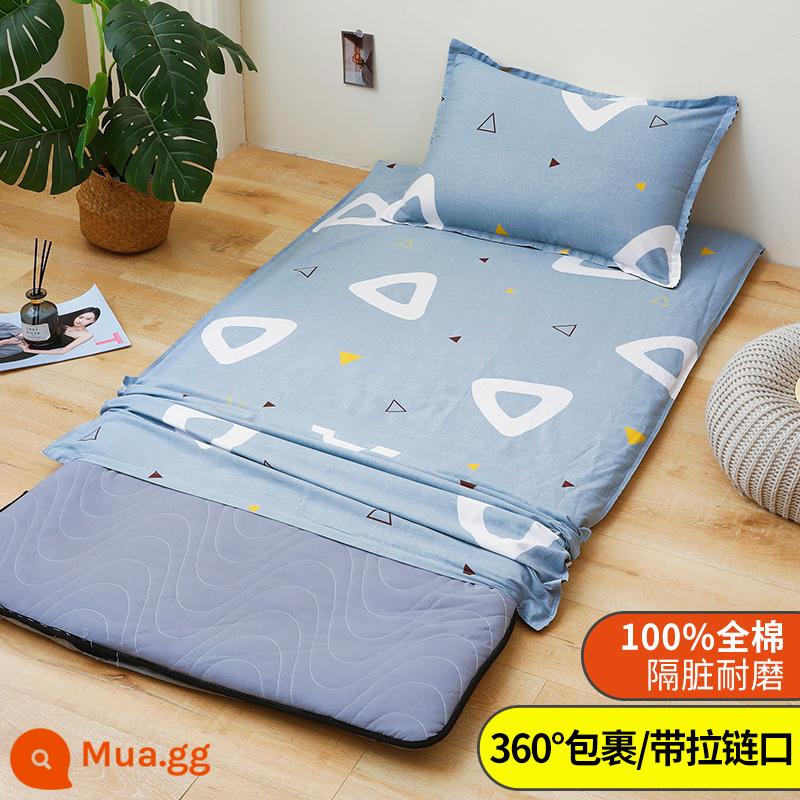 Áo Nệm Cotton Nguyên Chất Vỏ Chăn Ký Túc Xá Sinh Viên Đơn 90X200 Nệm Vỏ Chăn 190 Bọc Nệm Trọn Gói 0.9 - Yêu tuổi trẻ