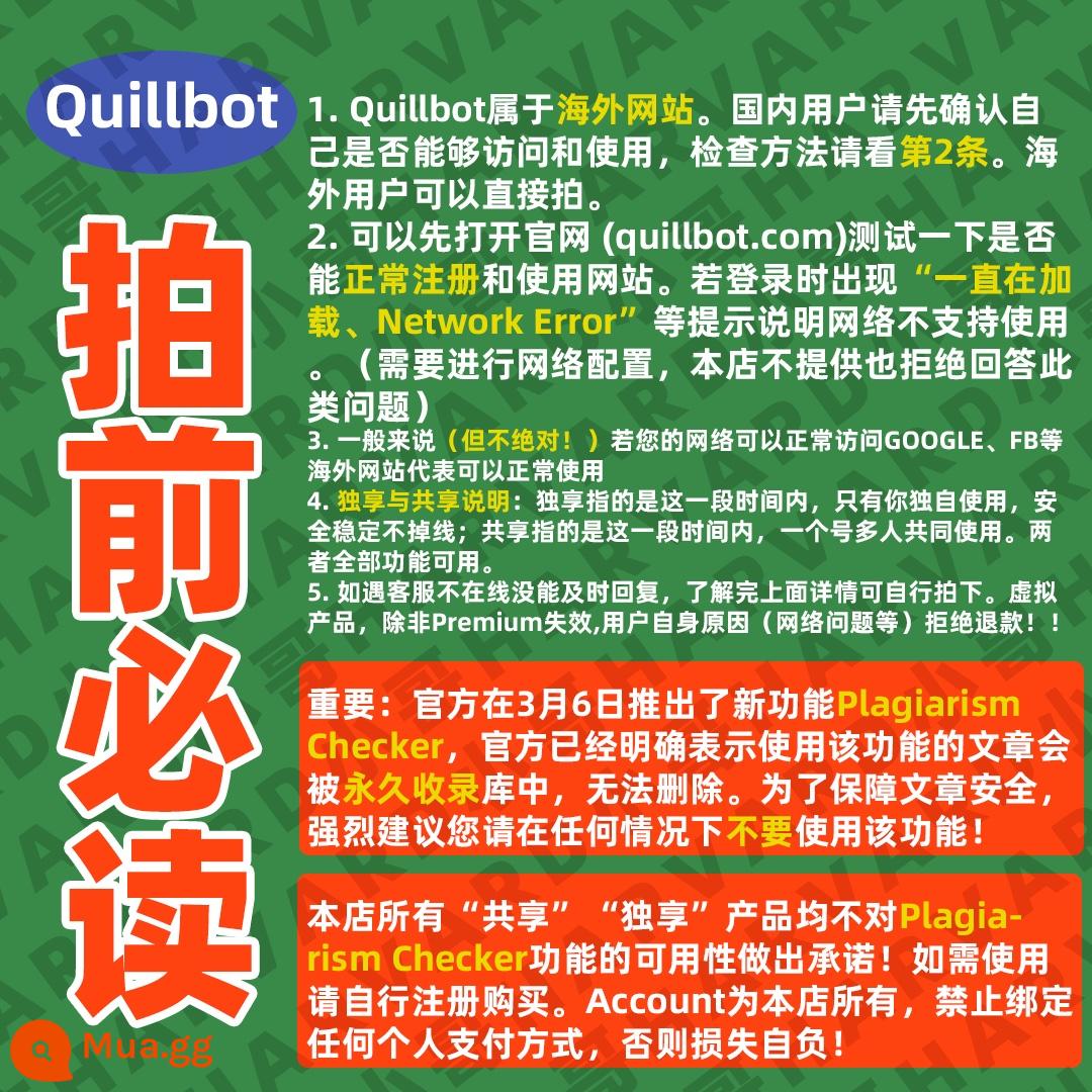 quillbot phiên bản cao cấp độc quyền (tương tự như wordtune) viết lại ngữ pháp đồng nghĩa trong một tuần và một tháng mãi mãi - 1 ngày chia sẻ