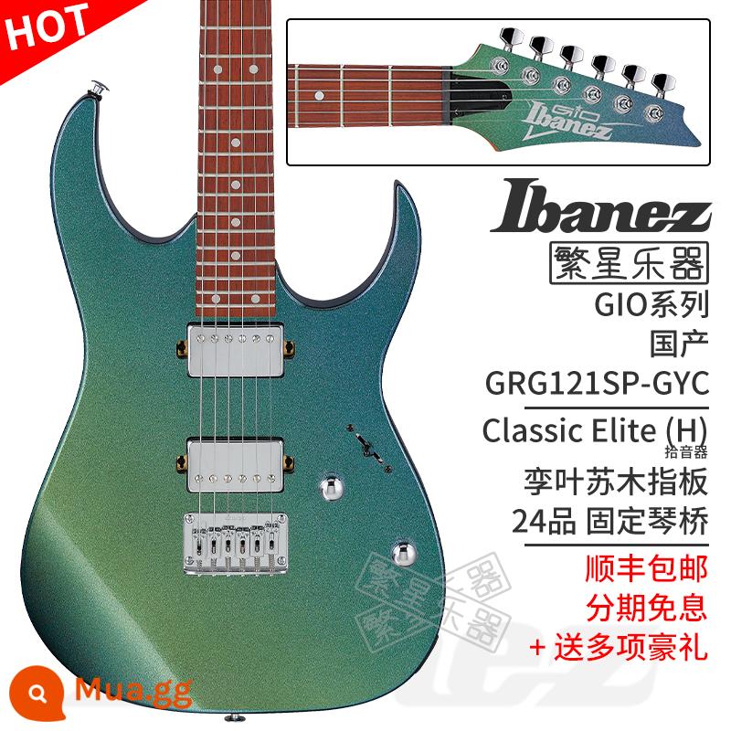 Ibanez Ibanna đàn guitar điện GRX40 GRG220PA GRG121SP GRGR221PA GRG131 - GRG121SP-GYC Tắc kè hoa xanh Malachite