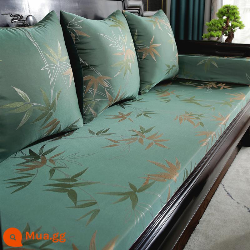 Đệm sofa bằng gỗ rắn đệm dày đệm mùa đông - Rừng tre xanh