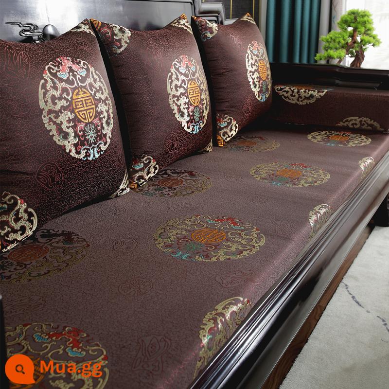 Đệm sofa bằng gỗ rắn đệm dày đệm mùa đông - Cà phê Phúc Long