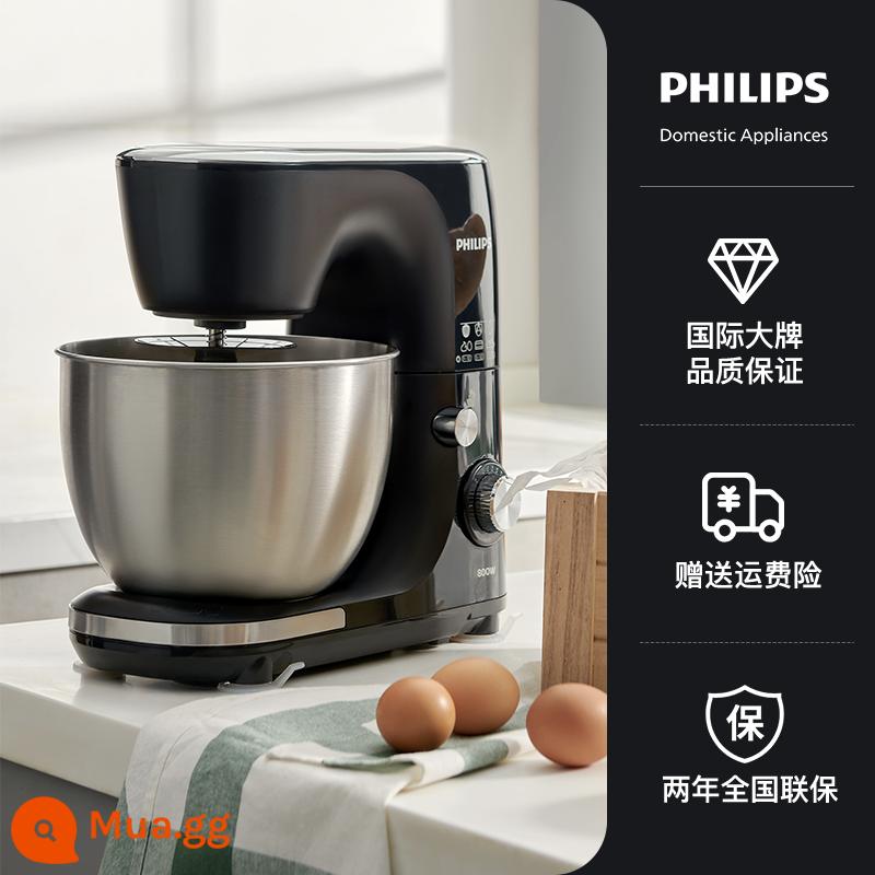 Philips Đầu Bếp Máy Gia Đình Đa Năng Và Máy Làm Mì Để Bàn Nhỏ Nhào Máy Đánh Trứng Tự Động HR7922 - đen