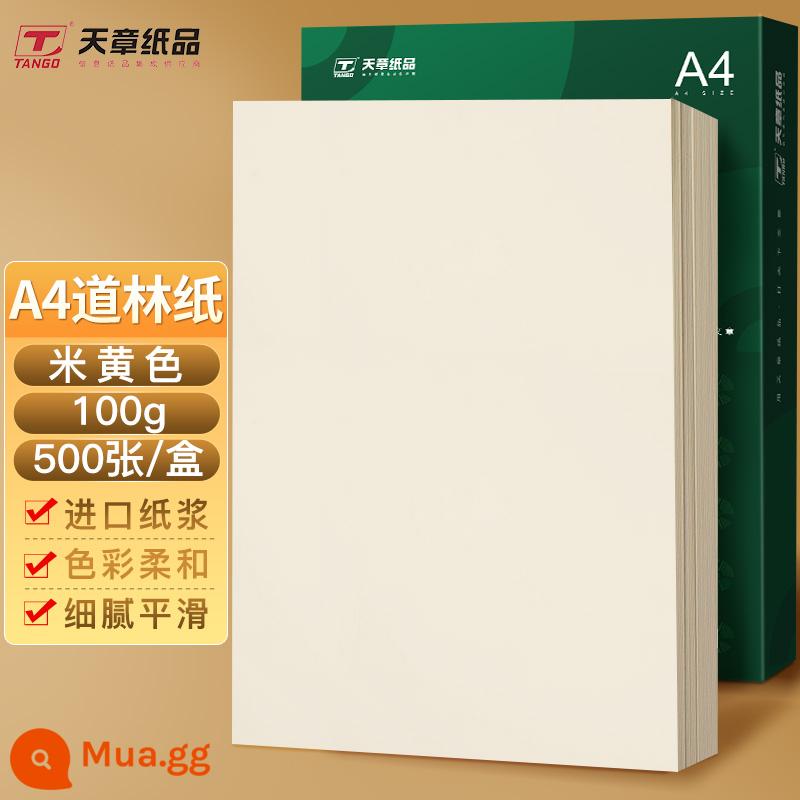 [500 tờ/gói] New Green Sky Chapter Giấy in hai mặt A4 màu cam mới Giấy photocopy Túi đeo vai 70g Túi đeo vai 500 tờ Đồ dùng văn phòng đa năng Giấy nháp dành cho học sinh Giấy trắng 80g A4 FCL - [Loại bảo vệ mắt/100g] Màu be nhạt/500 trang/gói