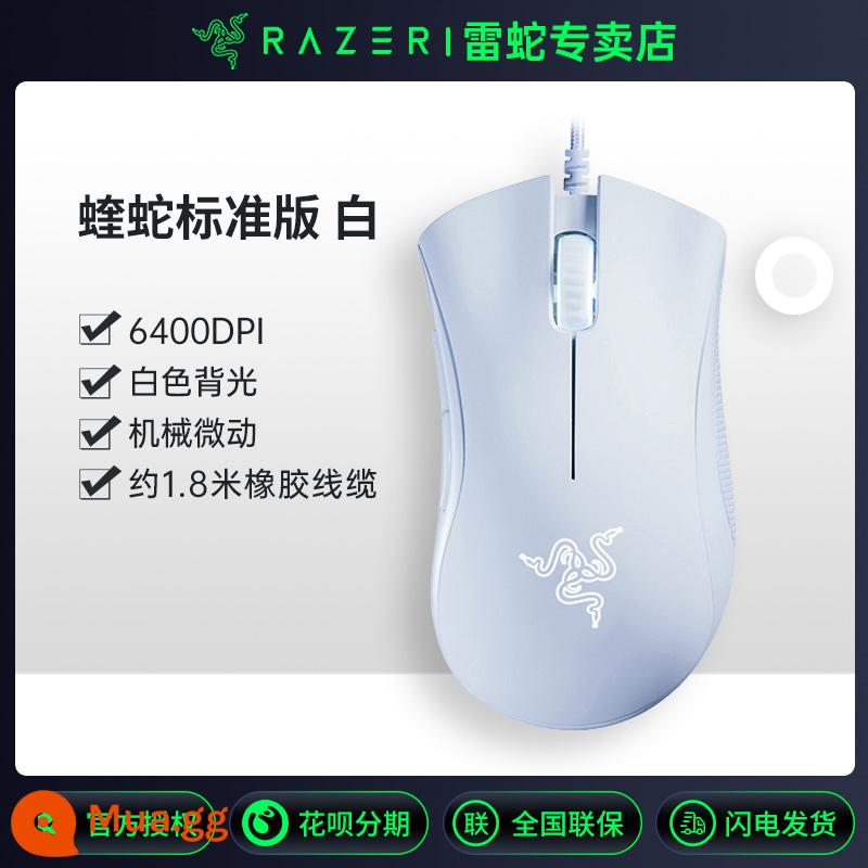 Razer Thunder Snake Purgatory Viper Standard Edition chuột chơi game có dây bàn phím chơi game chuyên dụng nhóm macro súng áp lực - Phiên bản tiêu chuẩn-màu trắng