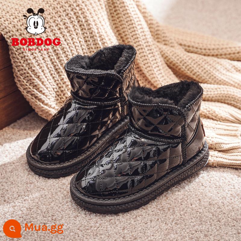 Babu Dou Children Shoes Boy Boot - đen