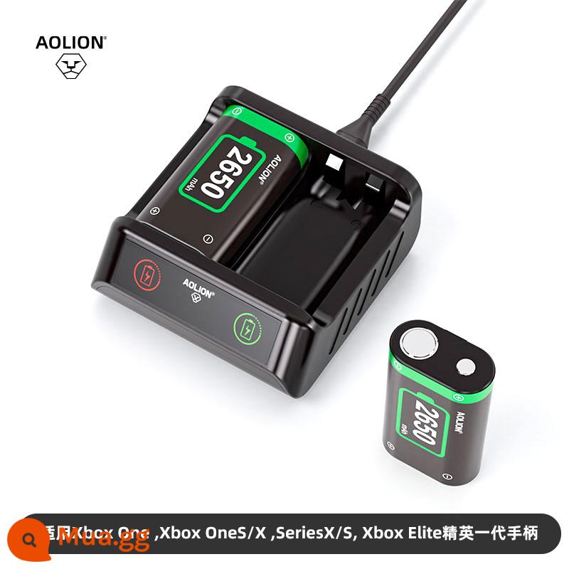 aolion bộ tay cầm xbox sư tử Úc bộ sạc pin tay cầm bluetooth chính hãng của Microsoft/dòng x x/s thế hệ ưu tú Phụ kiện cơ sở pin lithium ưu tú - Bộ điều khiển XBOX pin kép + đế sạc