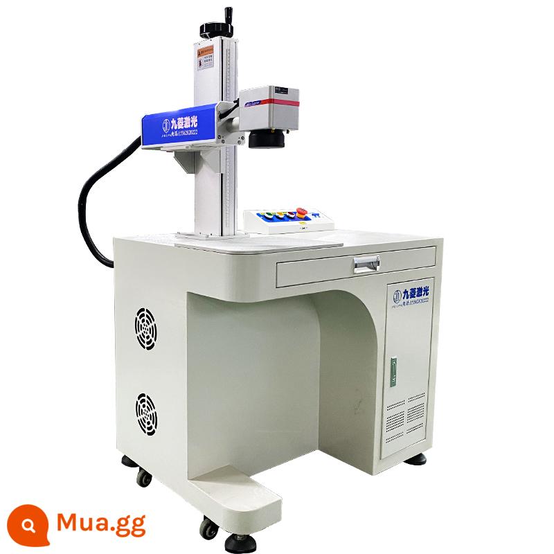 Máy khắc laser sợi Jiuling khắc kim loại nhựa mã hóa thép không gỉ nhôm bảng tên máy khắc laser nhỏ - Oxit nhôm MOPA bị đen