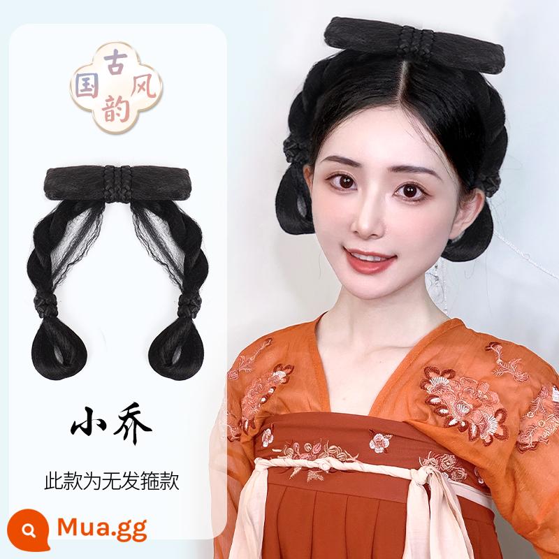 Trang phục cổ xưa Bộ tóc giả Hanfu một mảnh băng đô lười biếng trùm đầu theo phong cách cổ xưa tạo kiểu tóc cho người mới phù hợp với búi tóc - Băng đô cài tóc Tiểu Kiều