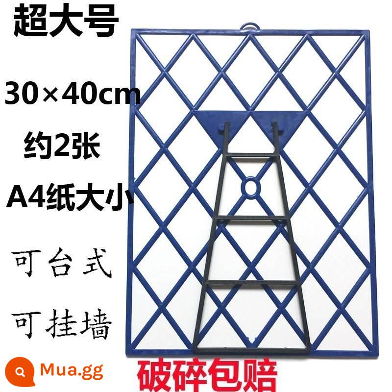 Gương trang điểm treo tường phòng tắm độ nét cao để bàn cỡ lớn gấp trang điểm nhà ký túc xá sinh viên gương treo tường để bàn. - Móc miễn phí cực lớn màu xanh