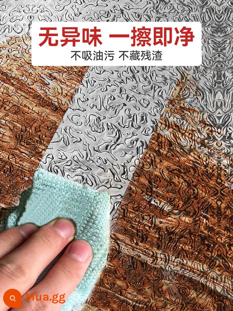 Miếng dán nhà bếp chống dầu, chống cháy và chịu nhiệt độ cao, miếng dán tường, chống thấm nước và chống ẩm, giấy dán tường tích hợp cho tủ, mặt bàn tự dính, bếp giấy thiếc - ------------------ Đoạn sau dài 10m ------------------