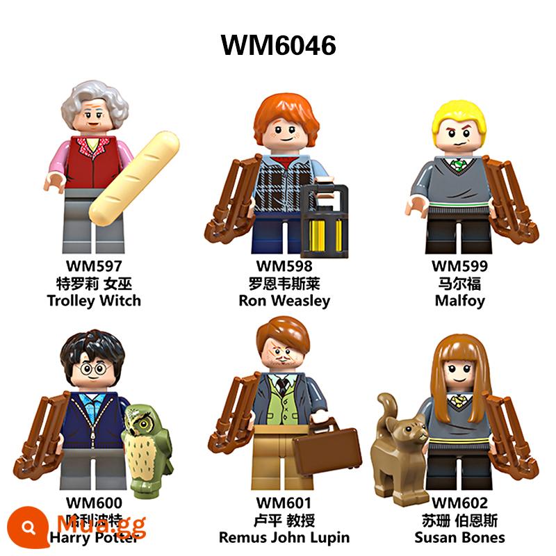 Lego Harry Potter khối xây dựng Dumbledore Hermione Voldemort Rubeus Hagrid Snape đồ chơi lắp ráp - Harry Potter 6 người mẫu⑦