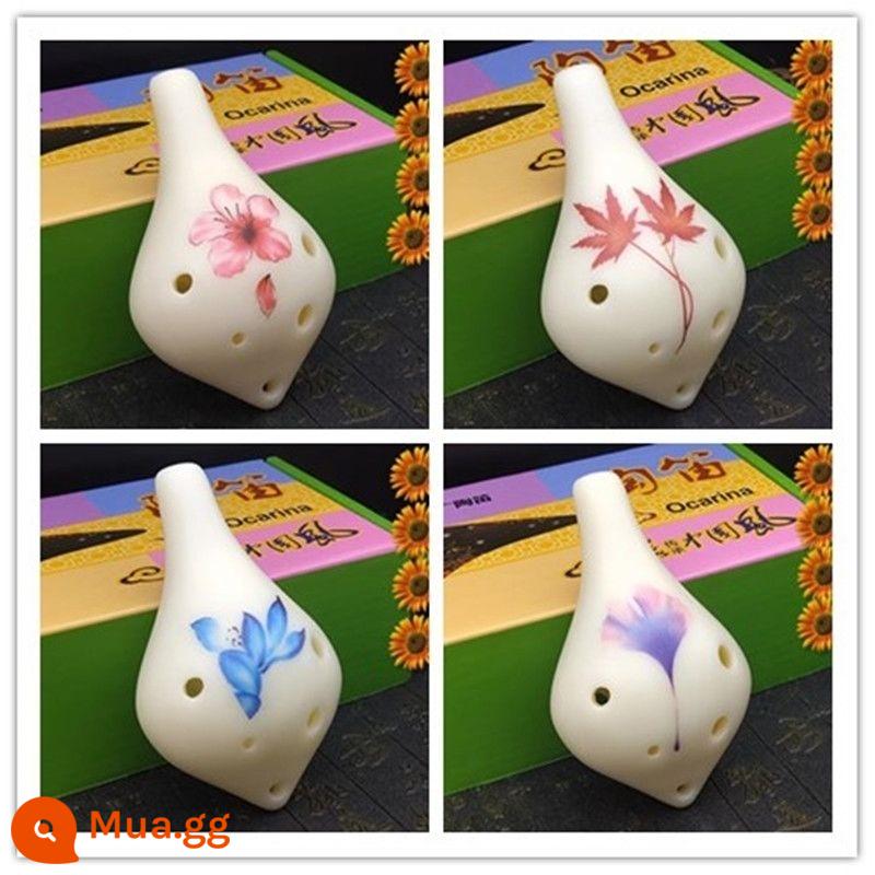 Sinh viên chống rơi 6 lỗ ocarina alto C tông nhựa nhựa AC người mới bắt đầu nhựa 6 lỗ phụ kiện miễn phí vận chuyển nhạc cụ - Nhựa miệng dài 6 lỗ tông màu AC sơn tóc ngẫu nhiên, sáo trần không kèm phụ kiện