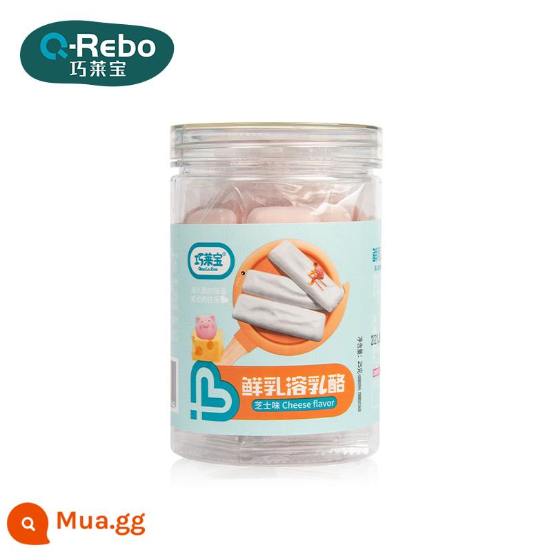 Qiaolaibao sữa tươi hòa tan que phô mai 25g phô mai nguyên chất nước cốt dừa món ăn nhẹ từ sữa nhiều hương vị tan chảy trong miệng - hương vị phô mai