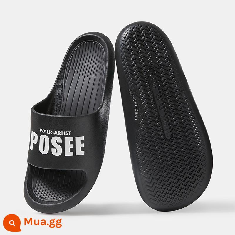 Puxi chuối thuyền cha mẹ -child slipper cô gái chống lại mùa hè gia đình tắm tắm tắm tắm cho trẻ em lớn - đen