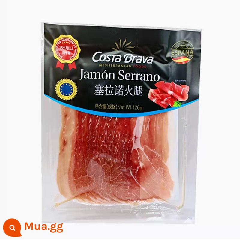 ISU lát giăm bông Parma của Ý 250g Serrano của Tây Ban Nha lát sống lên men sấy khô trong không khí lát sống ăn liền - Thịt giăm bông Serrano 120g