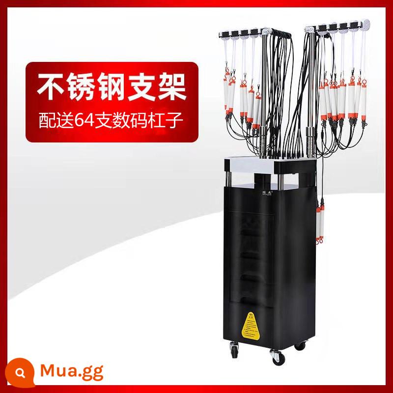 Mới 24V Nhiệt Độ Không Đổi Máy Uốn Tóc Salon Làm Tóc Thông Minh Nóng Uốn Cơ Chế Kundian Kỹ Thuật Số Máy Gốm Sứ Kép uốn Máy - Máy kỹ thuật số màu đen 64 đầu + 64 thanh + 16 hộp quản lý cáp