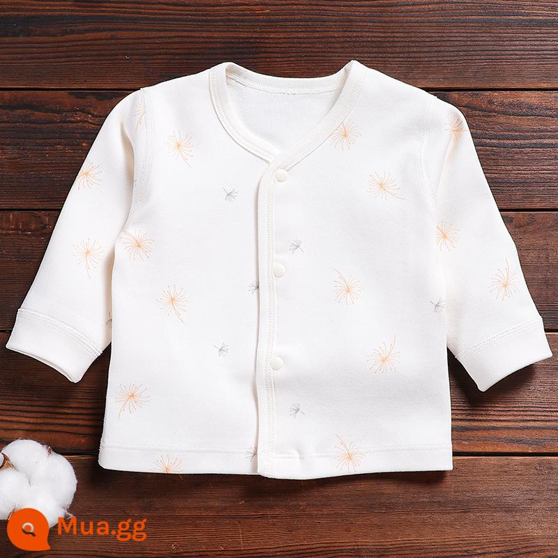 Bé Sơ Sinh Quần Lót Top Nguyên Chất Cotton Xuân Thu Đông Thu Đông Quần Áo Vệ Sinh Quần Folio Đơn Mảnh Lớp Đế Bộ Đồ Ngủ Mới - 1101 Lông cừu mềm cao cấp bồ công anh