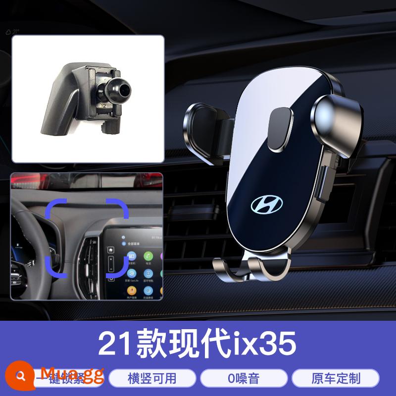 Giá đỡ điện thoại trên ô tô cho Hyundai IX25/IX35/Yuedong/Sonata/Yuena/TUCSON/Mingtu Elantra - 21 mẫu IX35★ có thể được sàng lọc theo chiều ngang mà không gây tiếng ồn