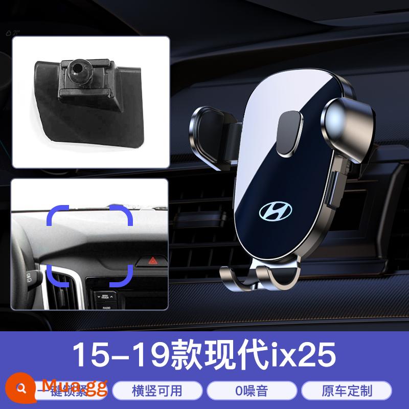 Giá đỡ điện thoại trên ô tô cho Hyundai IX25/IX35/Yuedong/Sonata/Yuena/TUCSON/Mingtu Elantra - 15-19 model IX25★có thể được sử dụng theo chiều ngang mà không gây tiếng ồn