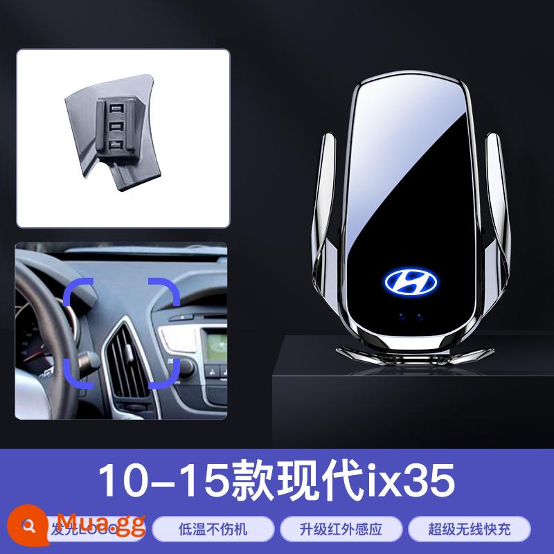 Giá đỡ điện thoại trên ô tô cho Hyundai IX25/IX35/Yuedong/Sonata/Yuena/TUCSON/Mingtu Elantra - 10-15 IX35★ sạc siêu nhanh