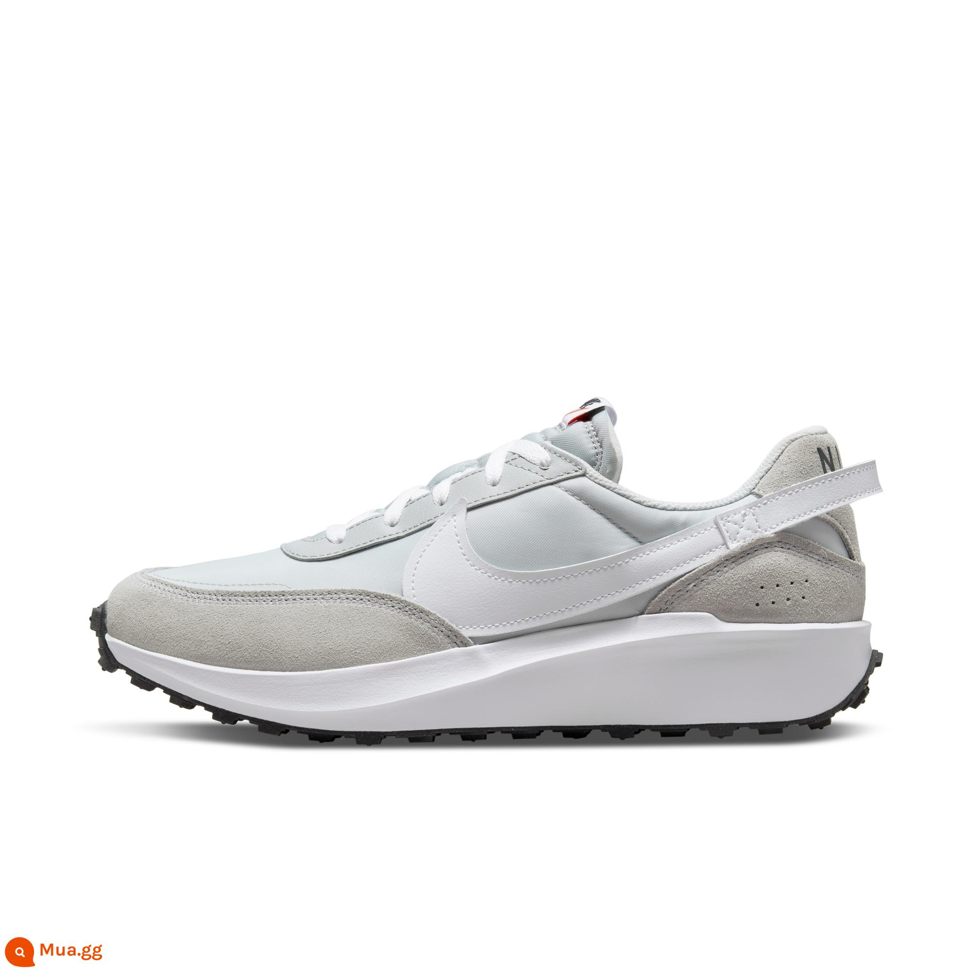 NIKE Official OUTLETS Waffle Ra mắt giày thể thao waffle thời trang cổ thấp cho nam DH9522 - 003 xám sương mù/trắng/xám khói nhạt/trắng/đen/cam đồng đội