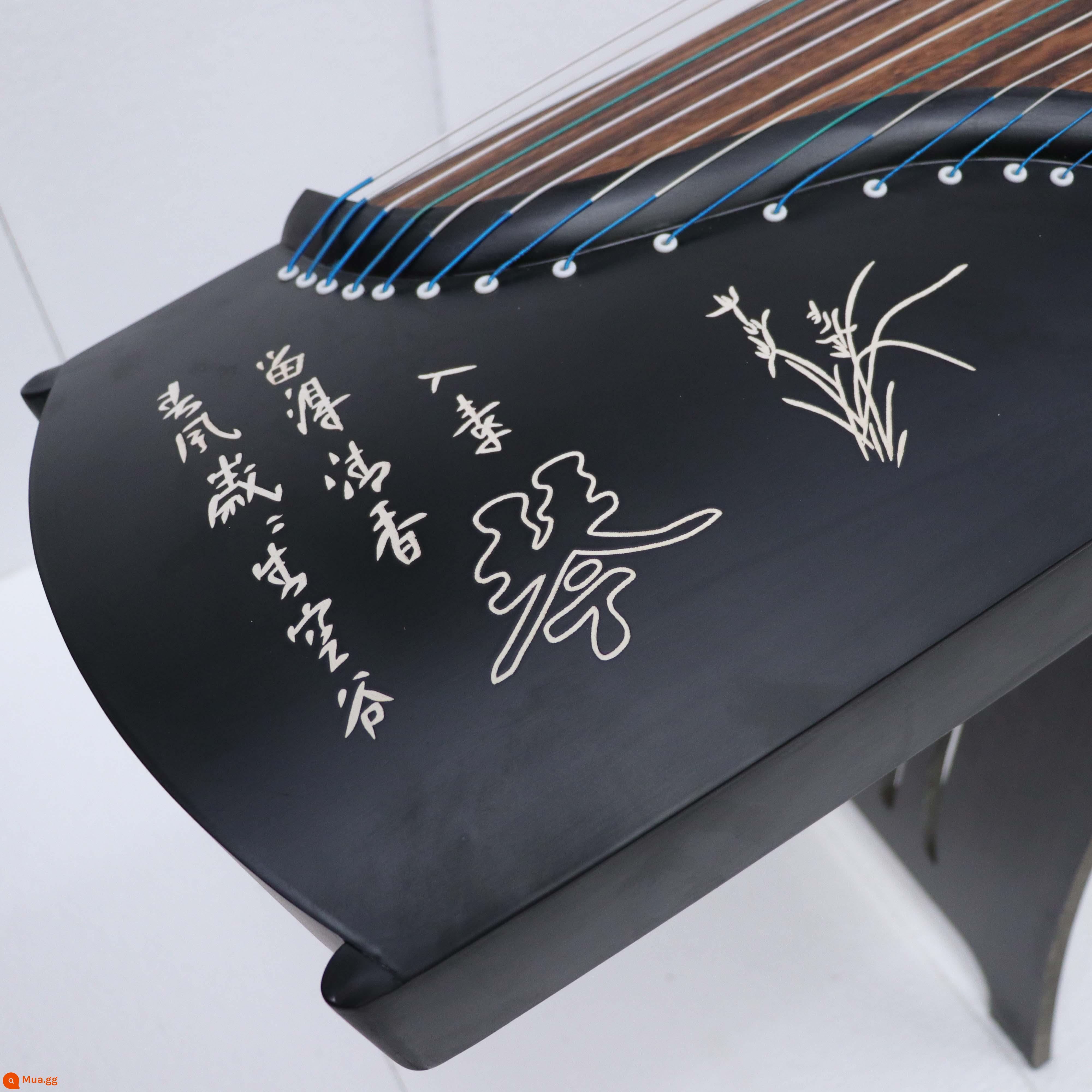 Đàn guzheng 163 mới dành cho người mới bắt đầu tham gia nhà sản xuất gỗ mun guzheng nhỏ cầm tay 125cm cấp thứ mười - Hoa lan núi cao 163cm