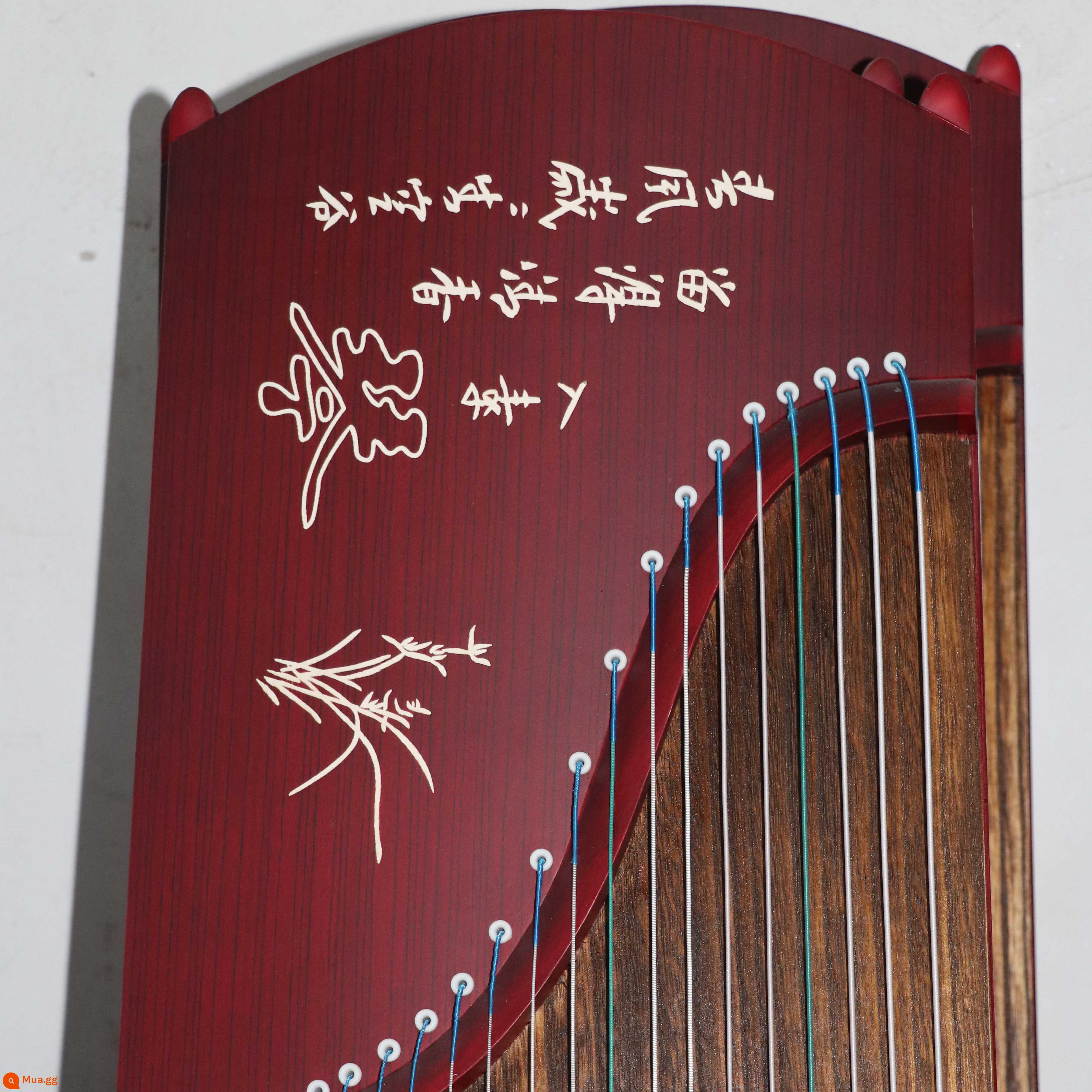 Đàn guzheng 163 mới dành cho người mới bắt đầu tham gia nhà sản xuất gỗ mun guzheng nhỏ cầm tay 125cm cấp thứ mười - 163 hoa lan núi đỏ