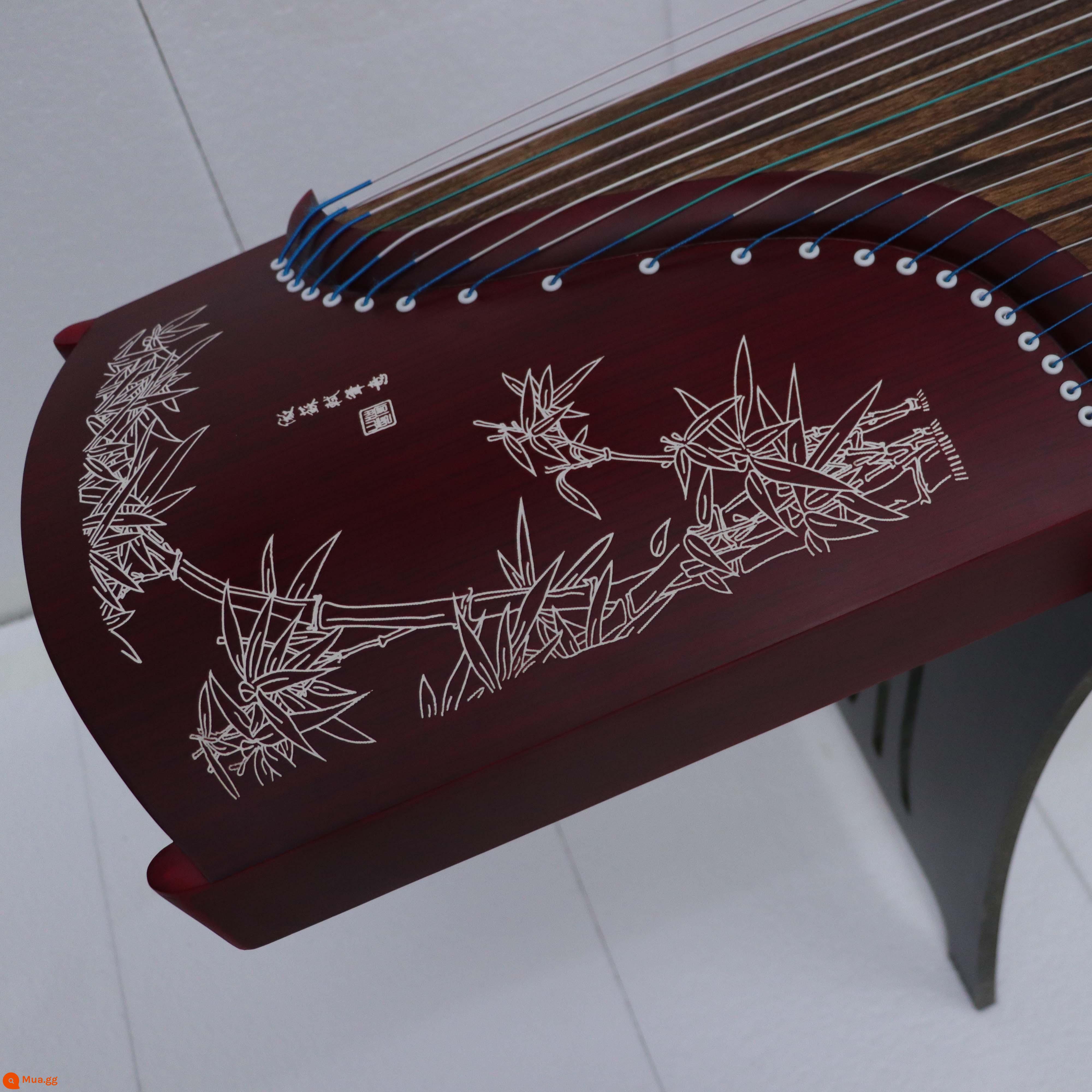 Đàn guzheng 163 mới dành cho người mới bắt đầu tham gia nhà sản xuất gỗ mun guzheng nhỏ cầm tay 125cm cấp thứ mười - 163 tre đỏ có nghĩa là hòa bình