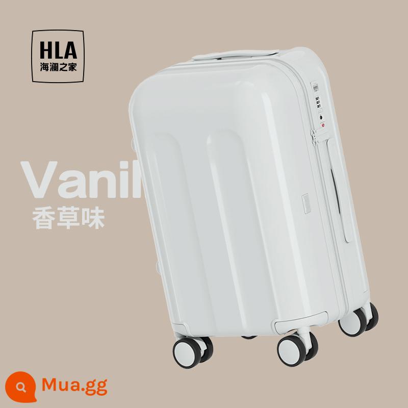 HLA/Heilan Nhà Bánh Mì Nướng Hành Lý Nữ Xe Đẩy Ốp Lưng Sinh Viên Cao Cấp Đa Năng Cốc Vali 24 Inch - Hộp kem-hương vani [thiết kế nguyên bản + ngăn đựng cốc di động]