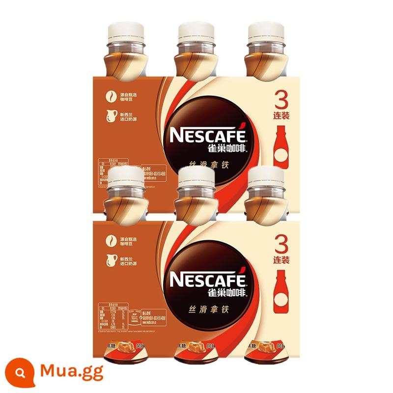 Cà phê pha sẵn matcha latte mượt đóng chai Nescafe 268ml sảng khoái hàng đầu chính thức của cửa hàng hàng đầu - Caramel latte 268ml*6 chai.