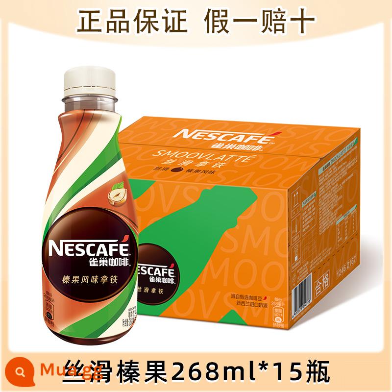 Cà phê pha sẵn matcha latte mượt đóng chai Nescafe 268ml sảng khoái hàng đầu chính thức của cửa hàng hàng đầu - Hazelnut latte 268ml*15 chai nguyên hộp