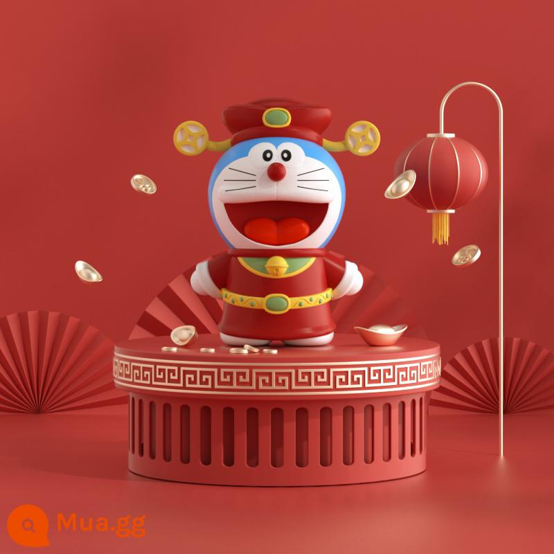 Doraemon Hành Tinh Hạnh Phúc Giá Đỡ Điện Thoại Không Gian Dễ Thương Jingle Doraemon Triều Đồ Chơi Không Gian Mù Hộp Trang Trí - Con heo đất năm mới của Doremon (Mô hình thần tài)