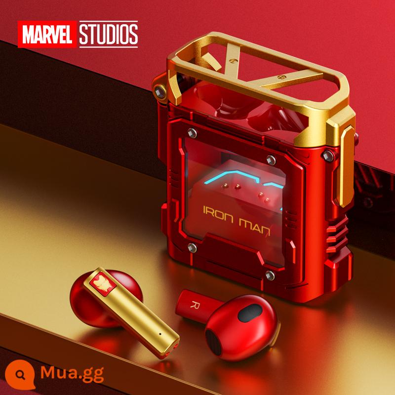 Tai nghe bluetooth không dây đồng thương hiệu MARVEL Disney Marvel BTMV08 2022 chất lượng âm thanh in-ear thể thao mới trò chơi siêu tốt các mẫu thể thao điện tử dành cho nam giảm tiếng ồn phù hợp với Apple Huawei - [Iron Man-Red] Lấy nó ra và kết nối★Thời lượng pin siêu dài 24H★Bảy loại đèn mát mẻ với bầu không khí