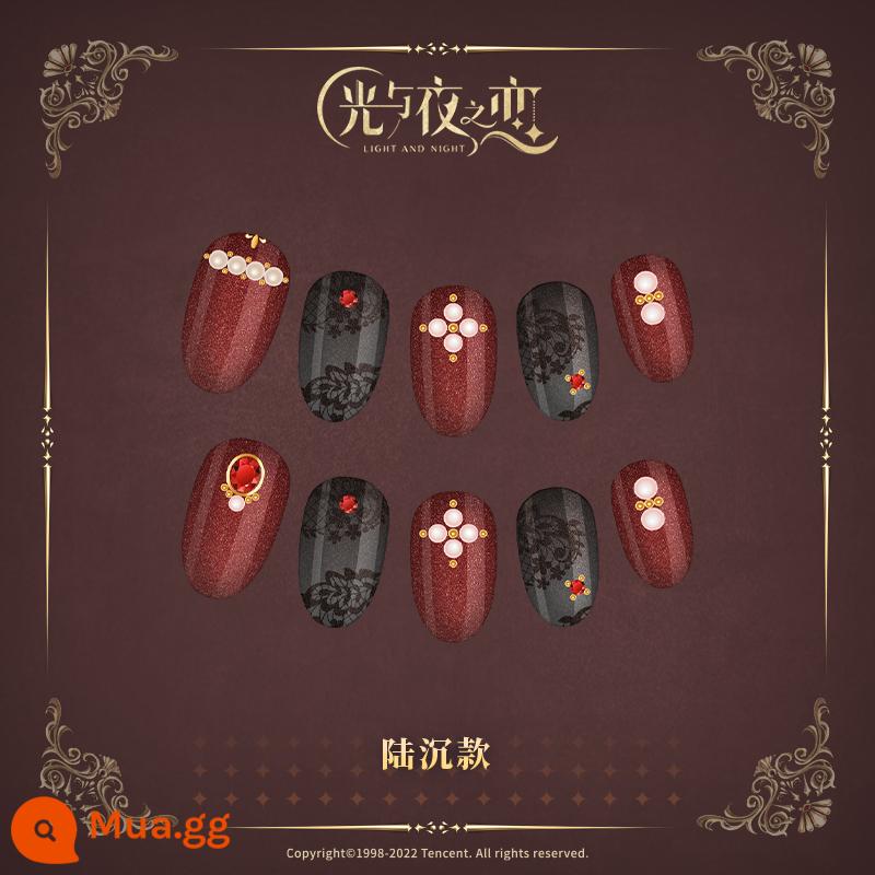 Tình yêu của ánh sáng và bóng đêm Desire Sea Rage Series Nail Art Stickers - Lục Trần