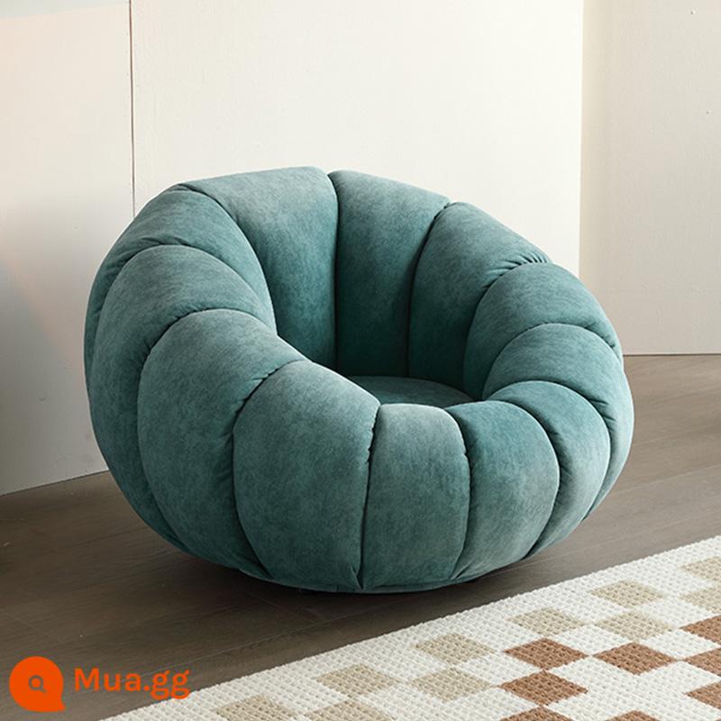 Sofa Lười Bí Ngô Ghế Tất Nam Đơn Thịt Cừu Nhung Phòng Ngủ Dễ Thương Ban Công Cổ Bắc Âu Ghế Sofa Nhỏ - Hồ xanh (nhung công nghệ) có thể xoay được