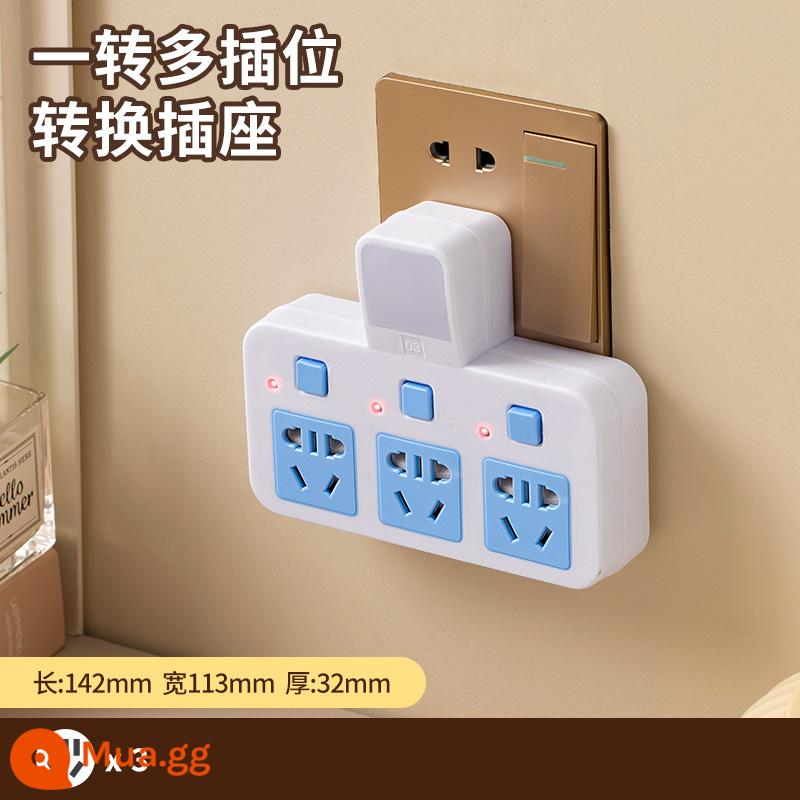 Zhengyiniu đồng nguyên chất ổ cắm chuyển đổi không dây đèn ngủ USB công tắc độc lập đa chức năng một lượt đa vị trí cắm ban - Đầu không dây: đồng nguyên chất + chống sét một đến ba