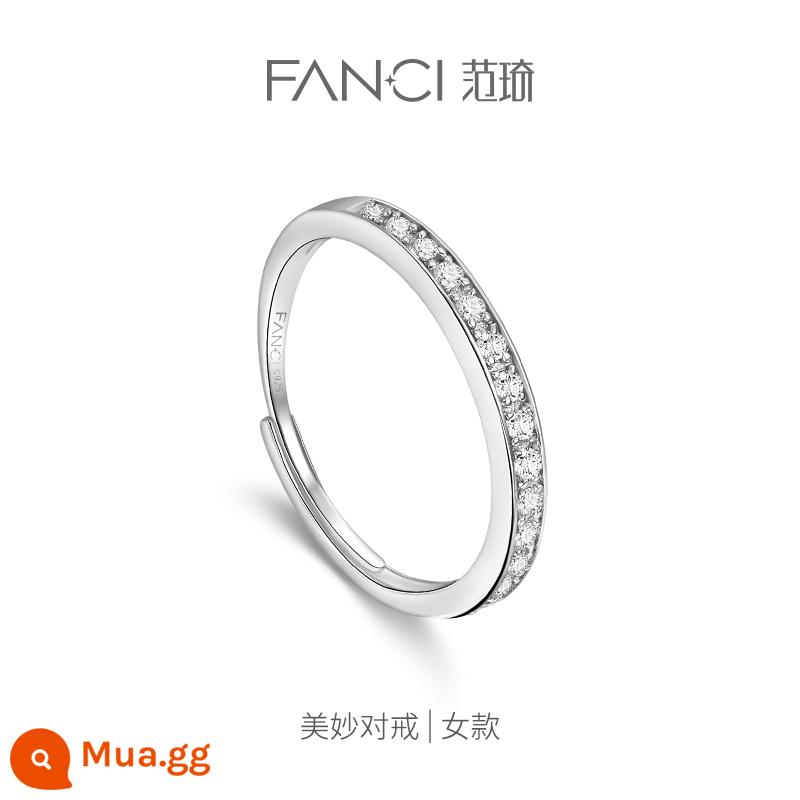 Fanci Fan Qi Trang Sức Bạc Cặp Nhẫn Mở Niche Light Nhẫn Sang Trọng Nhẫn Đơn Nữ Siêu Liên Kết 1 Quà Tặng Lễ Tình Nhân - Tuyệt vời (nhẫn nữ)