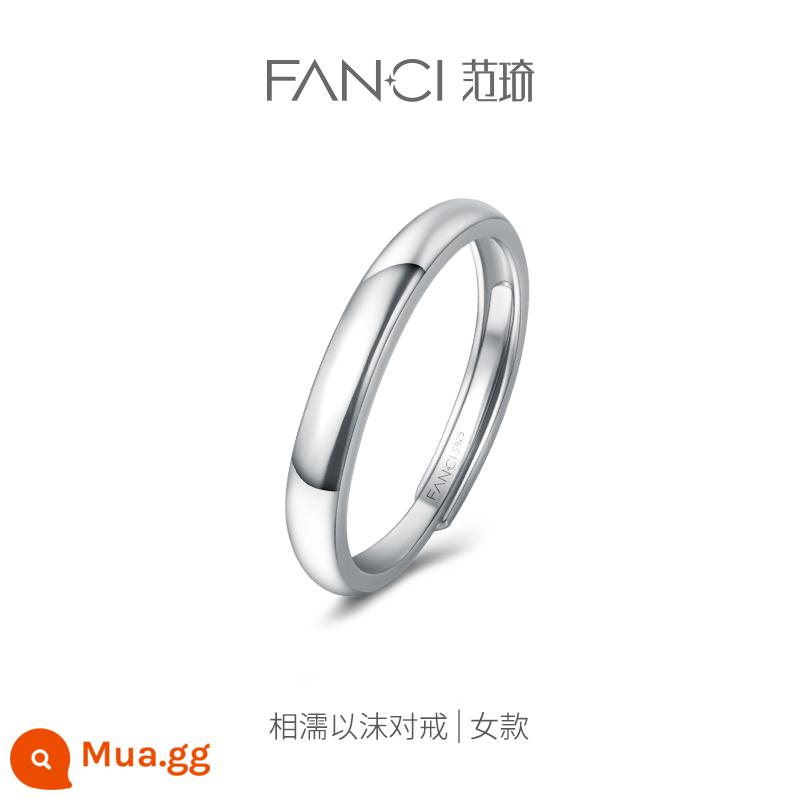 Fanci Fan Qi Trang Sức Bạc Cặp Nhẫn Mở Niche Light Nhẫn Sang Trọng Nhẫn Đơn Nữ Siêu Liên Kết 1 Quà Tặng Lễ Tình Nhân - Giúp nhau (nhẫn nữ)