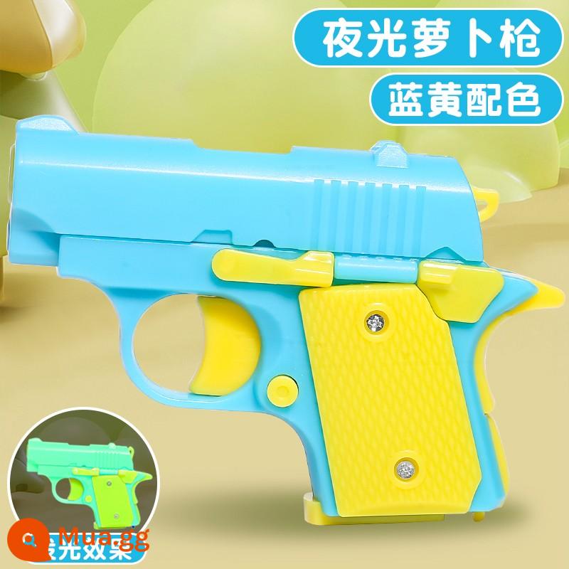 Chống trọng lực Mini 1911 Cub Cà Rốt Đồ Chơi In 3D Đại Bàng Sa Mạc Dạ Quang Cà Rốt Dao Internet Người Nổi Tiếng - [Súng Lob 1911 sáng trong bóng tối] màu xanh và vàng