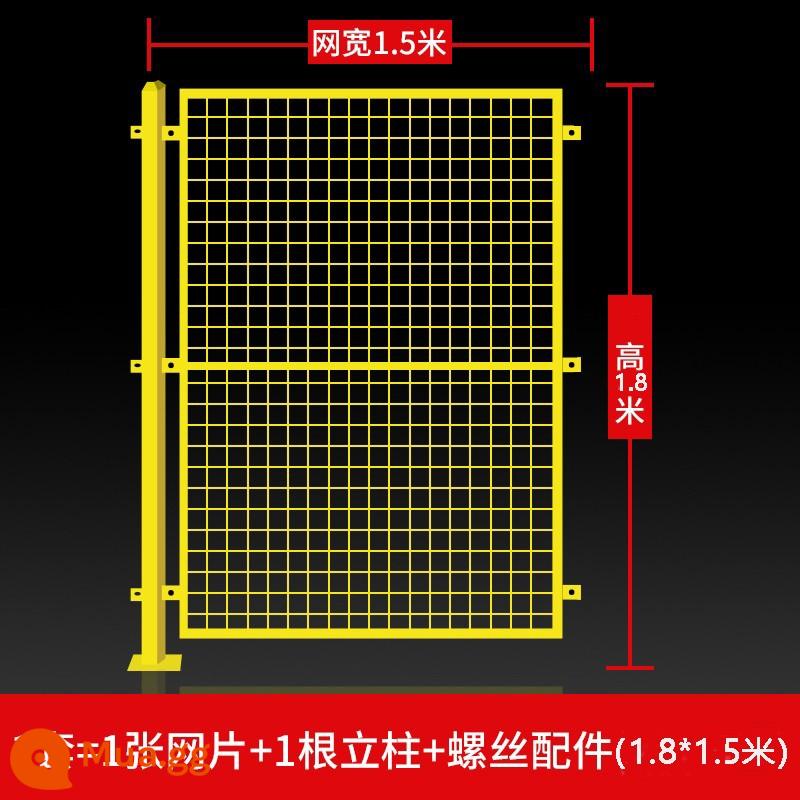 Nhà xưởng lưới cách ly nhà kho hàng rào dây thép gai lưới vách ngăn nhà máy lưới bảo vệ đường hàng rào ngoài trời hàng rào di động - Chiều cao 1,8m * Chiều rộng 1,5m (một lưới và một cột)