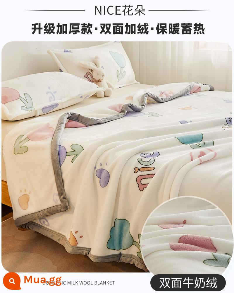 Chăn ngủ, khăn sofa, chăn trưa văn phòng, chăn học sinh, khăn choàng, nhung san hô, nhung sữa - Hoa ĐẸP-kiểu dày ~ cần sự ấm áp trong mùa đông