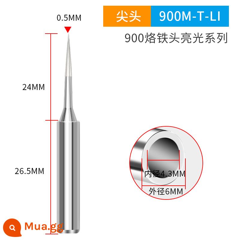 Đầu hàn đa năng 900 làm nóng bên trong thân thiện với môi trường Đầu hàn chống oxy hóa ăn mòn Tay cầm 907 Trạm hàn 936 Đầu hàn sắt - LI đầu nhọn dài/gói đơn