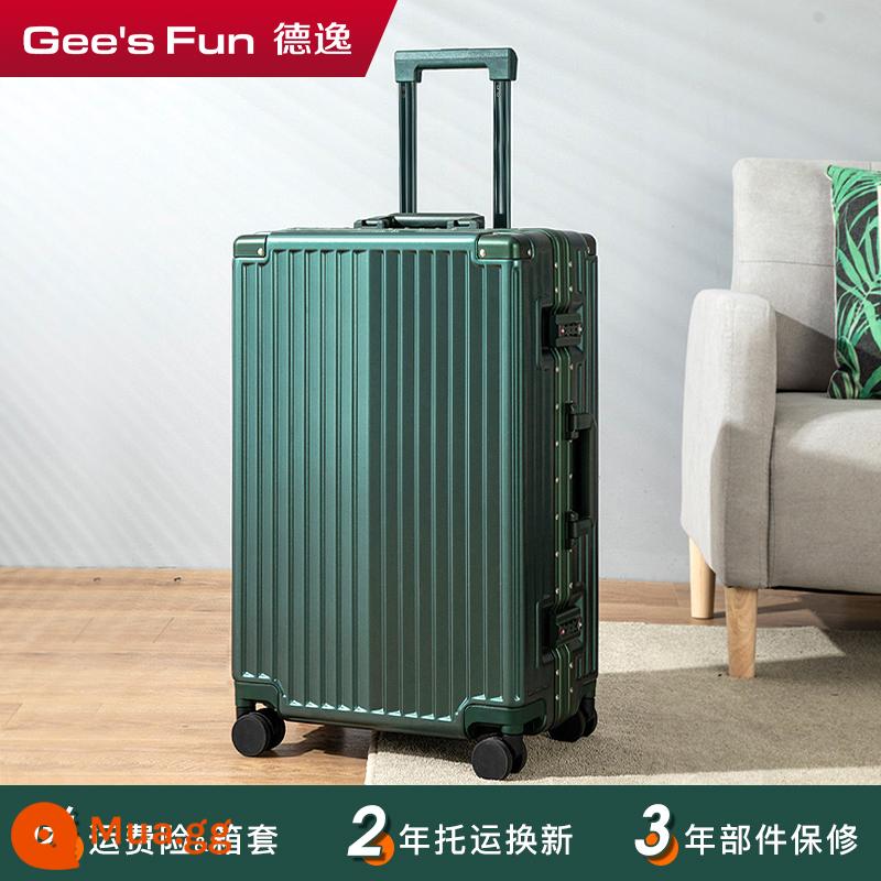 Deyi Vali Nữ Đa Năng Bánh Xe Đẩy Ốp Lưng Nam Lên Máy Bay 20 Dày Công Suất Lớn 26 Inch Mật Khẩu Bao Da Du Lịch - Dreamer [Khung nhôm tích hợp] Xanh đậm