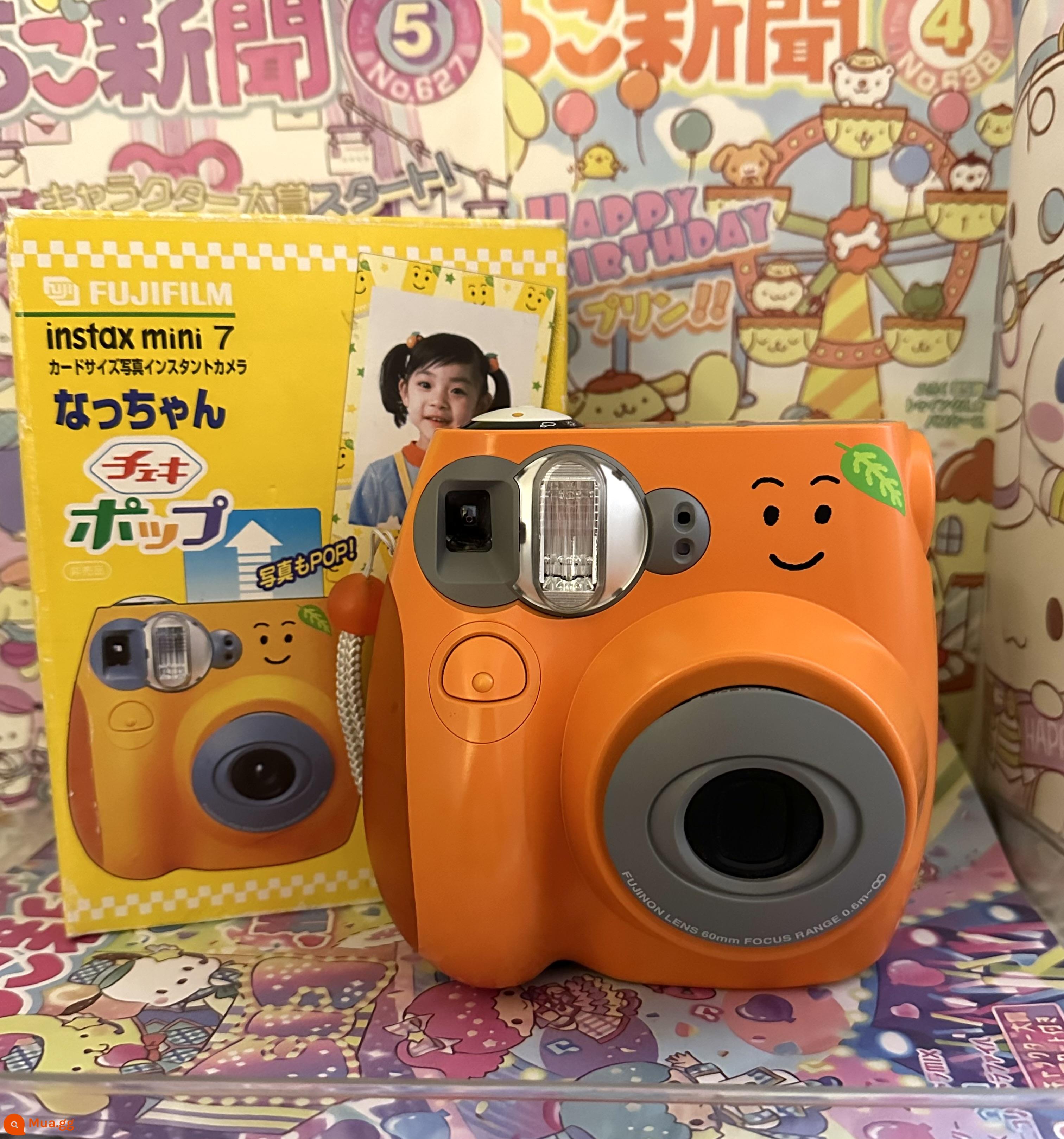 Máy ảnh lấy liền giá rẻ Polaroid mini7S/mini7C/mini8 chính hãng Fuji chính hãng dành cho sinh viên - (99 mới) mini7 khớp cam nhỏ - cực hiếm - nguyên hộp