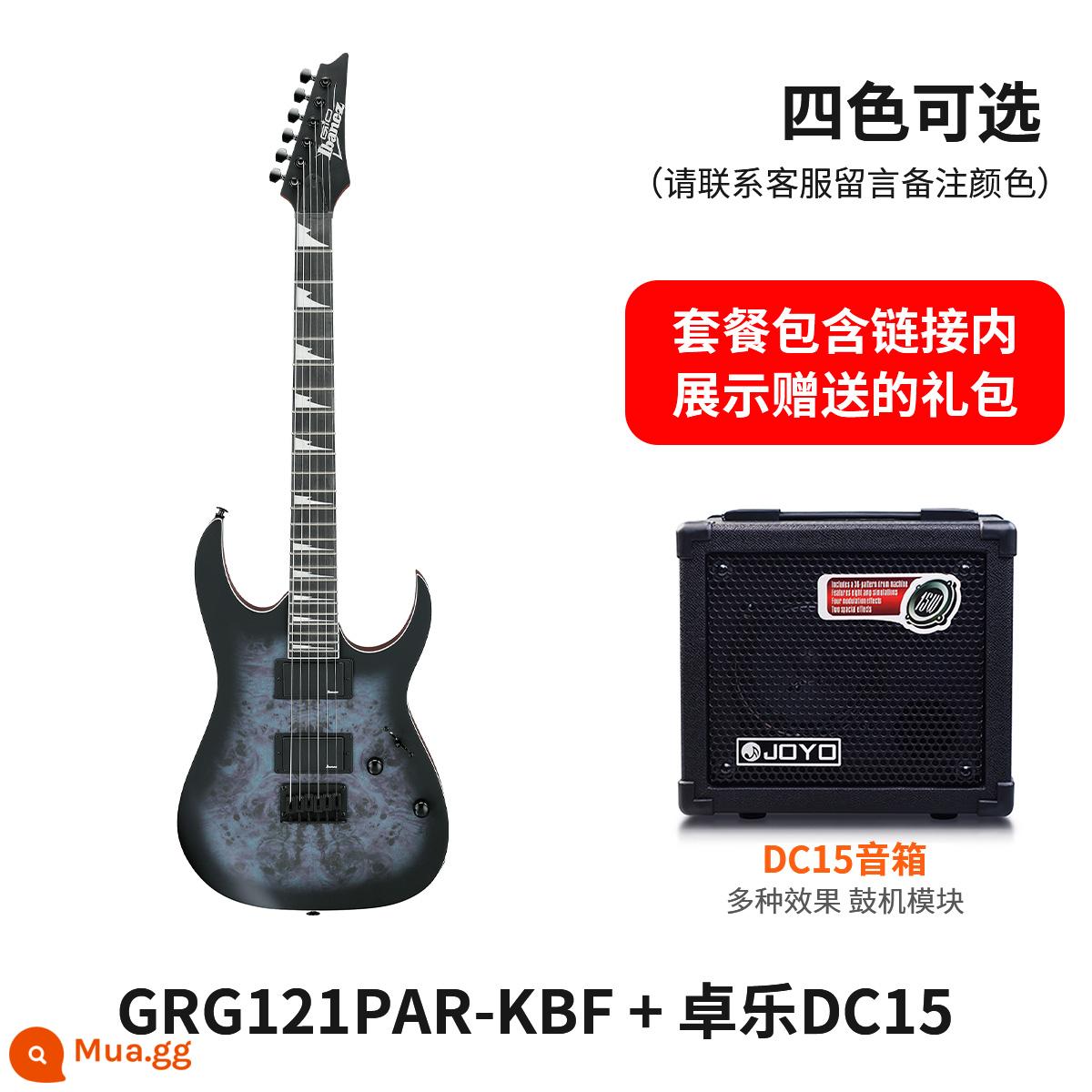 IBANEZ Ibanna GRX40 GRG150/170DX/220PA mục chuyên nghiệp mới bắt đầu bộ guitar điện - Loa Matte Deep Twilight + Zhuo Le DC15