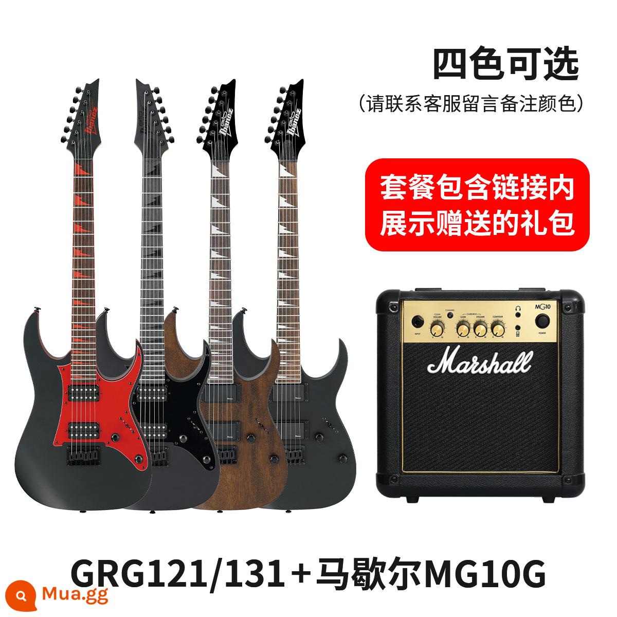 IBANEZ Ibanna GRX40 GRG150/170DX/220PA mục chuyên nghiệp mới bắt đầu bộ guitar điện - Loa GRG121/131+Marshall MG10G