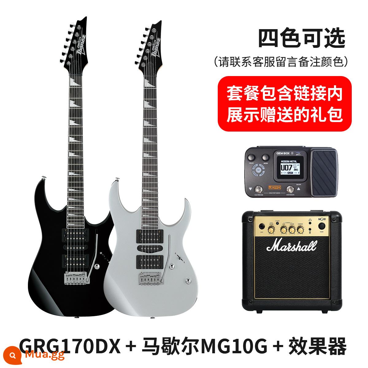 IBANEZ Ibanna GRX40 GRG150/170DX/220PA mục chuyên nghiệp mới bắt đầu bộ guitar điện - GRG170DX+loa Marshall MG10G+bộ tác động